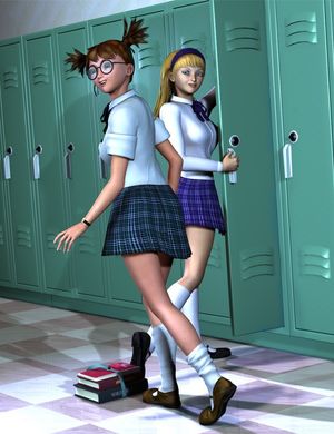 Nerd and Preppie, Schoolgirls for A4V4..