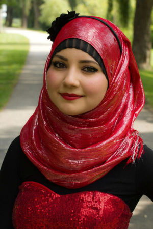 2015 Hijab Fashion In Red Color -..