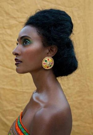 via African Fashion) Hair, skin, and
