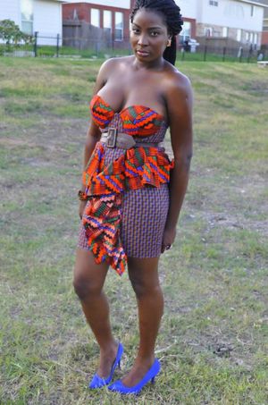 Ghana Kente Styles The dress below..