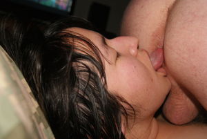 Asian Wife Sucking and Licking