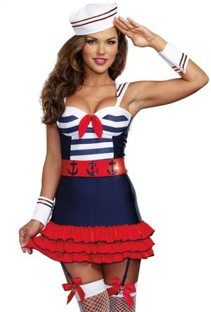 Womens sexy blue Navy sailor girl..
